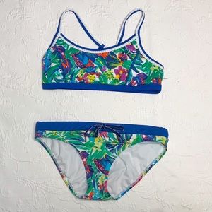 Lands End athletic two piece bikini sz 4